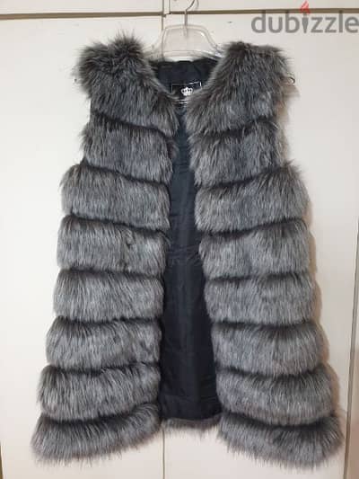 faux-fur gilet