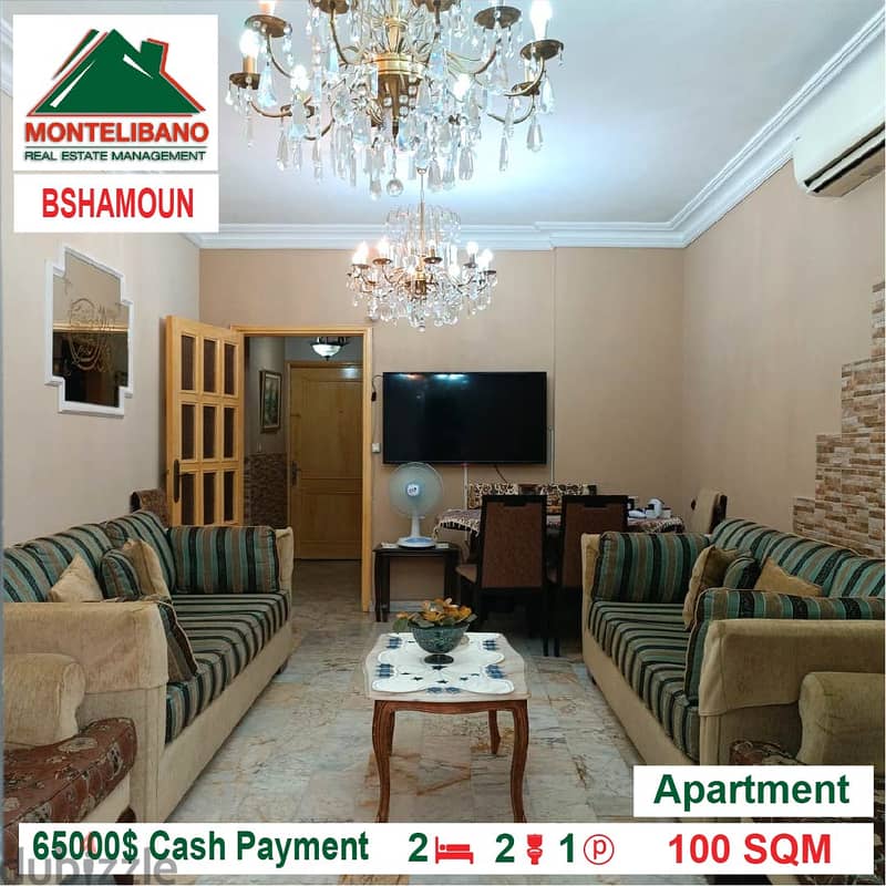 65000$ Cash Payment!!! Apartment for sale in Bshamoun!!! 0