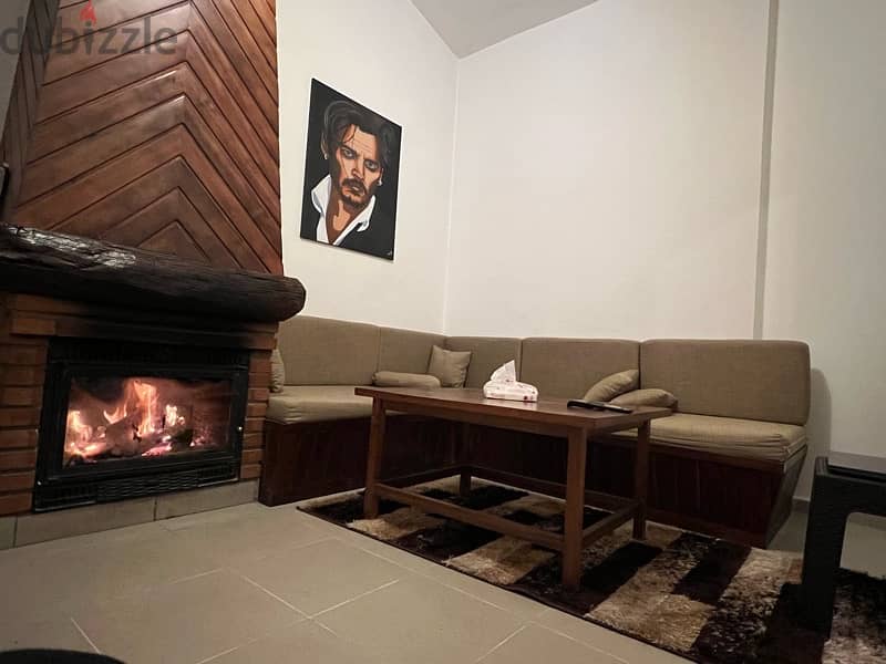 Faraya Chalet 70SQM - 1 Bedroom 450$/Month in Heart of faraya Village 0