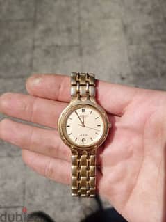 Seiko watch original Japan water resistant automatic gold plated.