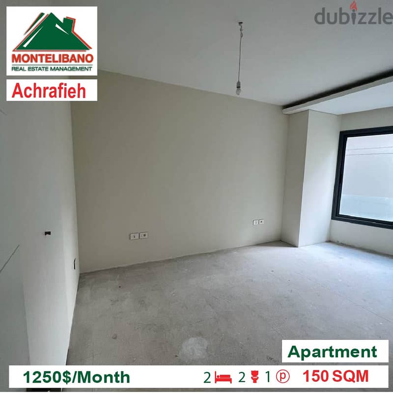 1250$/Month!! Apartment for rent in Achrafieh!!! 3