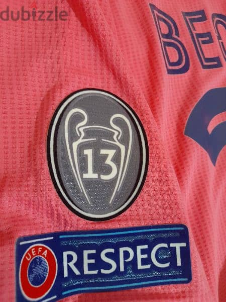 Real Madrid Beckham Jersey with badges for sale 3