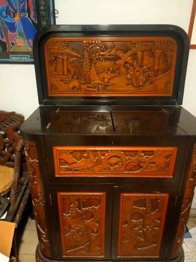 Hong Kong Vintage Carved Bar