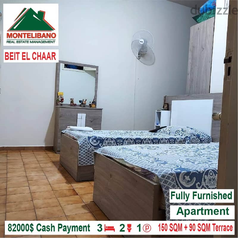 82000$ Cash Payment!!! Apartment for sale in Beit el Chaar!!! 3