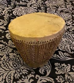 African Drum Handmade Leather طبلة افريقية جلد حيوان
