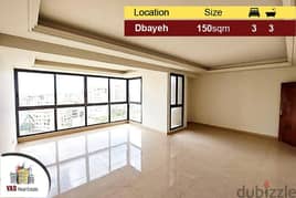 Dbayeh 150m2 | City View | Calm Area | Brand New Building 0