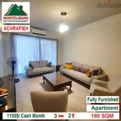 1100$/Cash Month!!! Apartment for rent in Achrafieh!!!