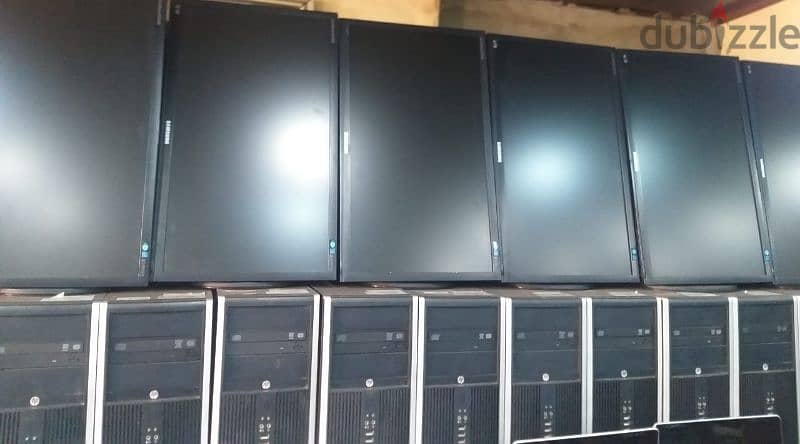 8 كمبيوترات و 8 شاشات كور  i3  رامات 4 جيعا 0