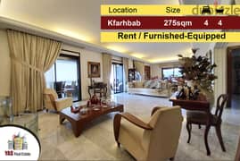 Kfarhbab 275m2 | Rent | Furnished / Equipped | Panoramic View | 0