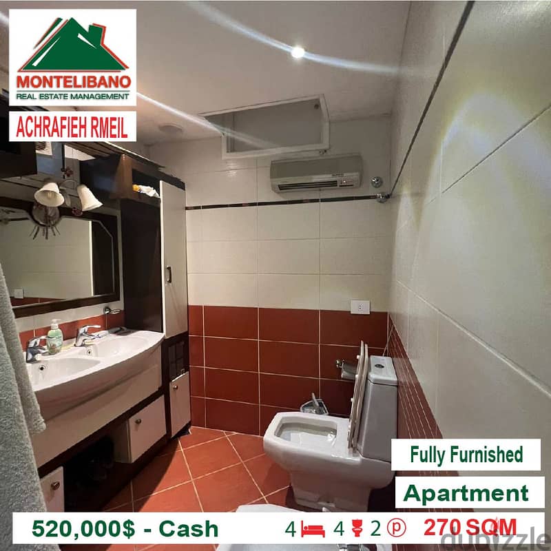 520,000$ Cash payment!!! Apartment for sale in Achrafieh Rmeil!! 6