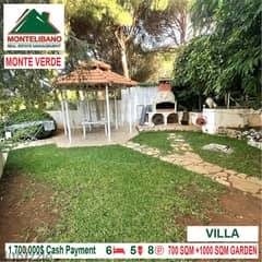 1,700,000$ Cash Payment! Villa for sale in Monte Verde!Prime Location! 0