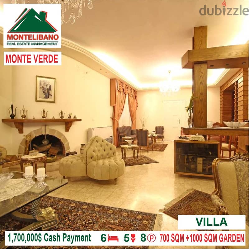 1,700,000$ Cash Payment! Villa for sale in Monte Verde!Prime Location! 2