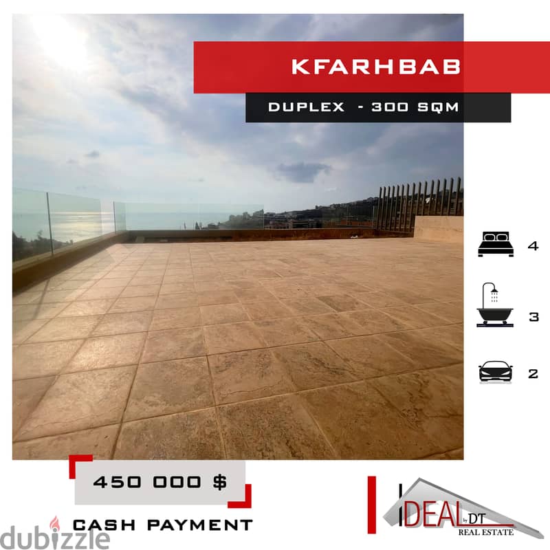 Duplex for sale in kfarhbab 300 SQM REF#MA15033 0