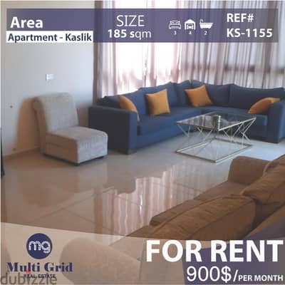 KS-1155 / Apartment For Rent in Kaslik, شقّة للاجار في كسليك