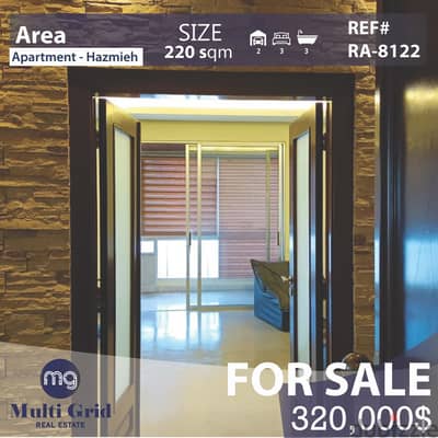 RA-8122 / Apartment For Sale in Hazmieh, شقّة للبيع في حازمية