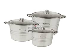 AdlerHome Stainless Steel Cookware Set 6 Pcs