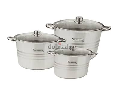 AdlerHome Stainless Steel Cookware Set 6 Pcs