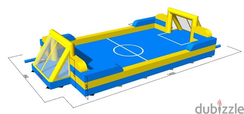 inflatable soap football field 2
