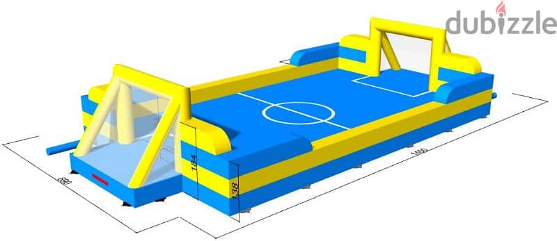inflatable soap football field 3