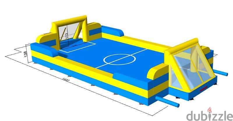 inflatable soap football field 4