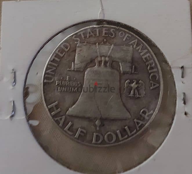 USA Silver Half Dollar Memorial for President Franklin year 1962 1