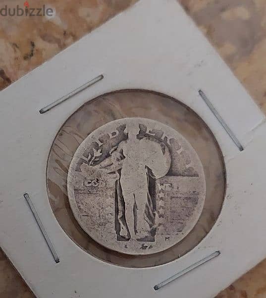 USA Standing Liberty  Quarter Dolladlr Silver Coin 1918 1