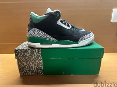 air Jordan 3 pine green size 44