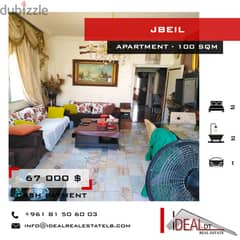 67 000 $ Apartment for sale in jbeil 100 SQM REF#JH17215