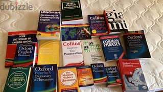books - dictionaries, spelling, verbs