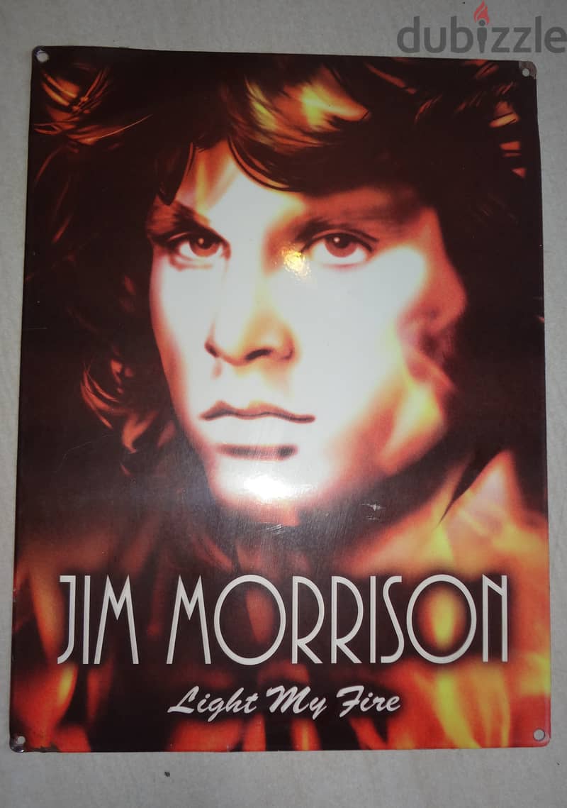 Jim Morrison Doors lead singer photo on tin plate 40*30 cm 0