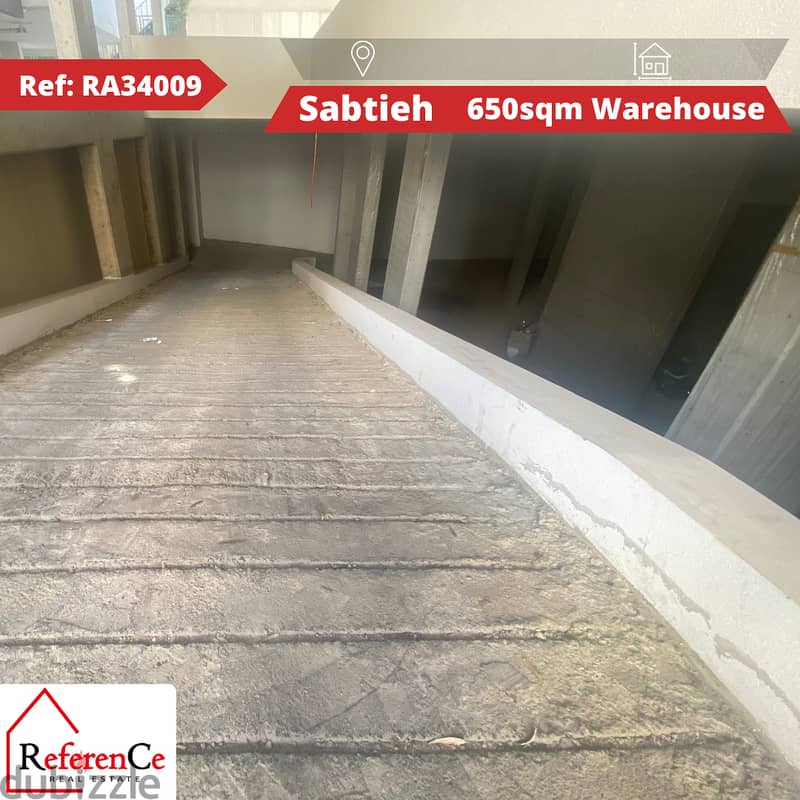 Warehouse for sale in sabtieh مستودع للبيع في السبتية 0