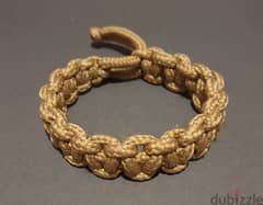Paracord Solomon Knot bracelet. Desert.