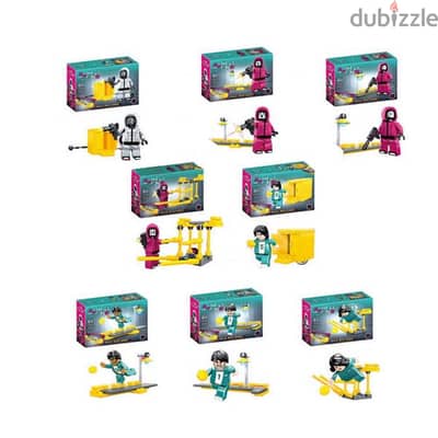 Squid Game Blocks 8 Pcs Set