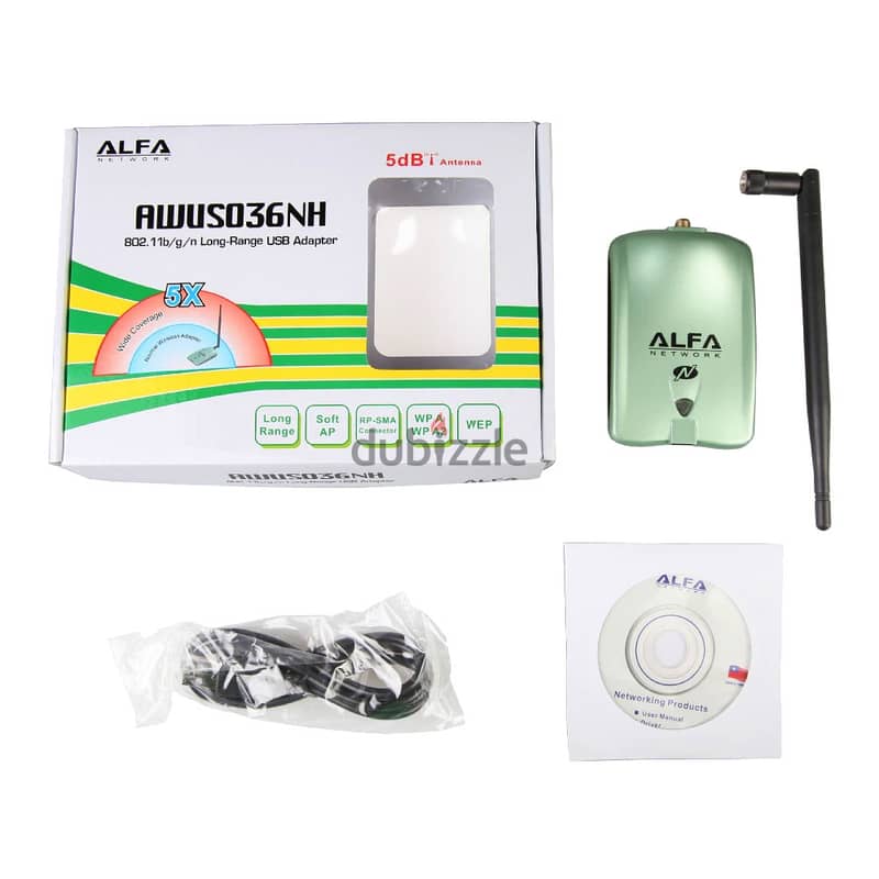 ALFA AWUS036NH High Power Wireless Network Card 150Mbps 0