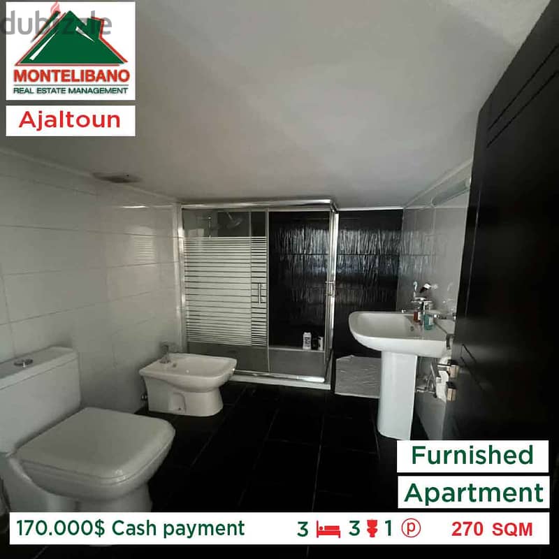 170,000$ Cash payment!! Apartment for sale in Ajaltoun!! 4