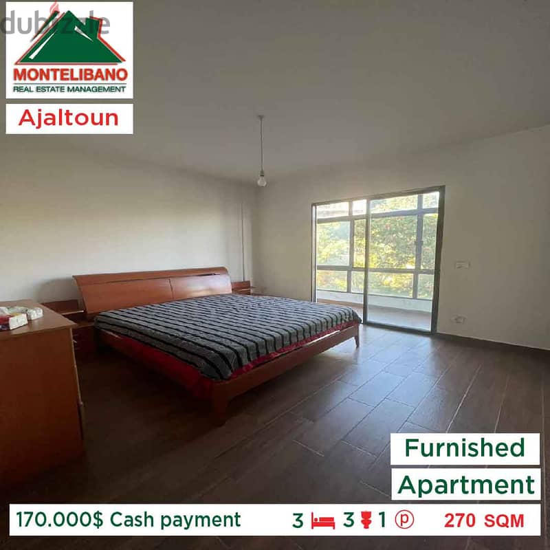 170,000$ Cash payment!! Apartment for sale in Ajaltoun!! 5