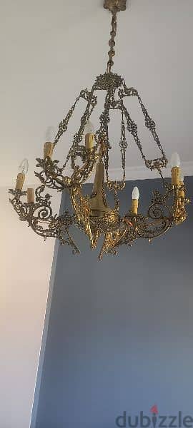 old Bronze Chandelier