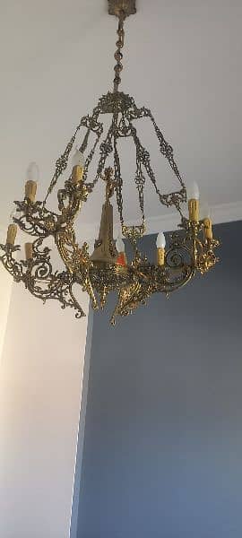 old Bronze Chandelier 2