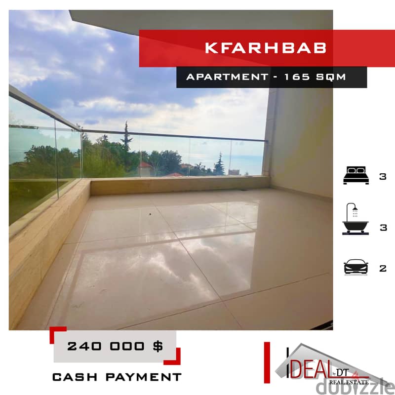 apartment for sale in kfarhbab 165 SQM REF#MA15041 0