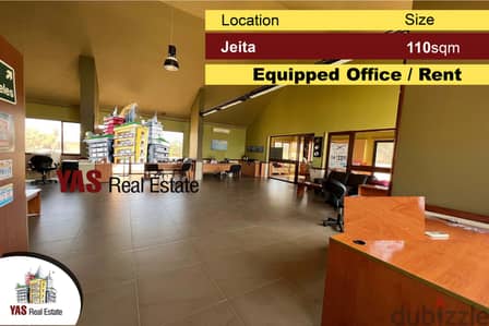 Jeita 110m2 Office + 110m2 Terrace | Prime Location | Rent | Unique |