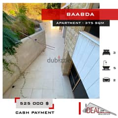Apartment for sale in baabda 375 SQM REF#MS82031 0