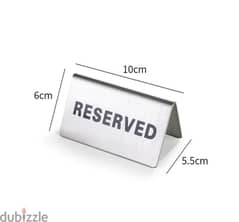 Stainless Steel Table Reservation, 10x6x5.5cm 2.50 USD  Check our cata