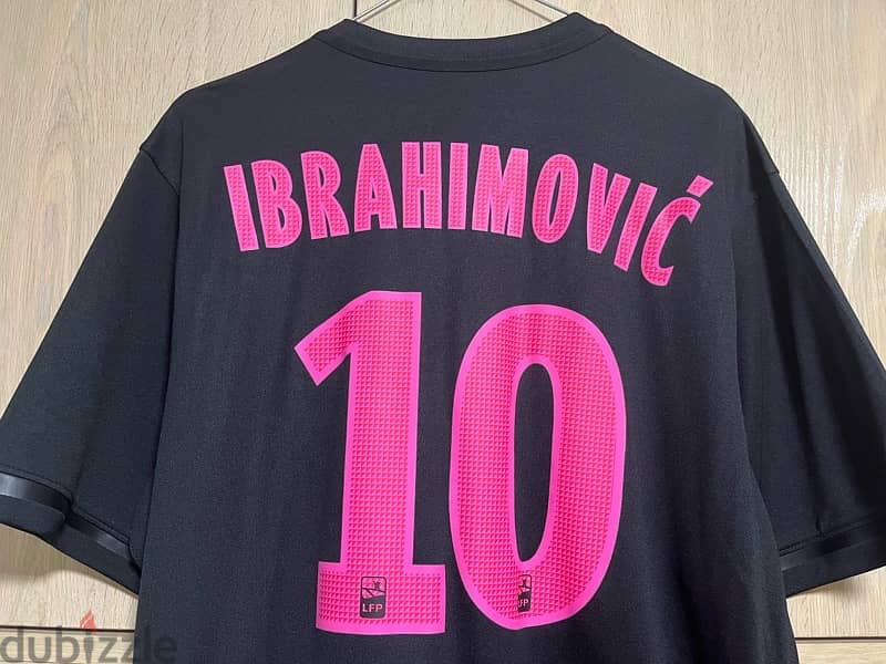 paris saint germain ibrahimović black nike jersey 1