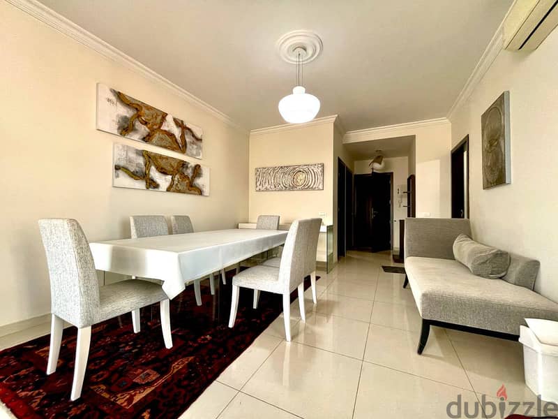 JH23-2080 Furnished apartment 130m for rent in Mar Mkhayel,$1,000 cash 2