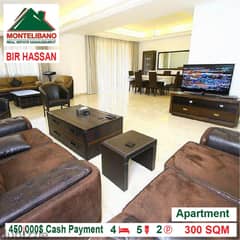 450,000$ Cash Payment!!! Apartment for sale in Bir Hassan!!! 0