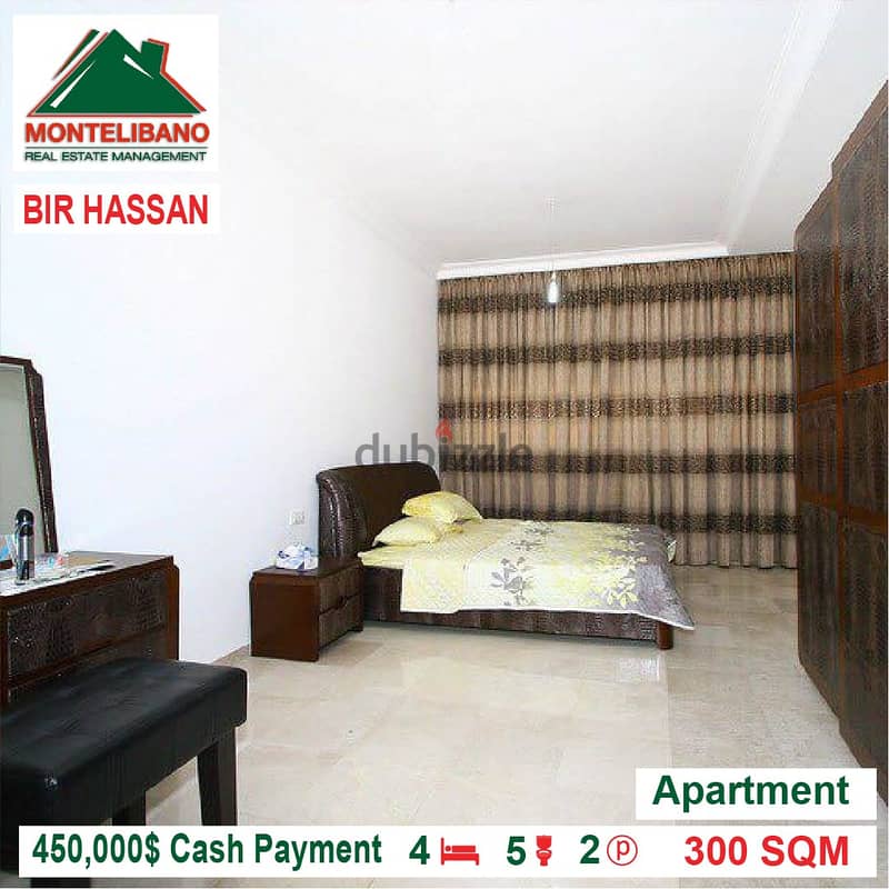 450,000$ Cash Payment!!! Apartment for sale in Bir Hassan!!! 3