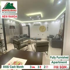 800$/Cash Month!!! Apartment for rent in New Rawda!!! 0