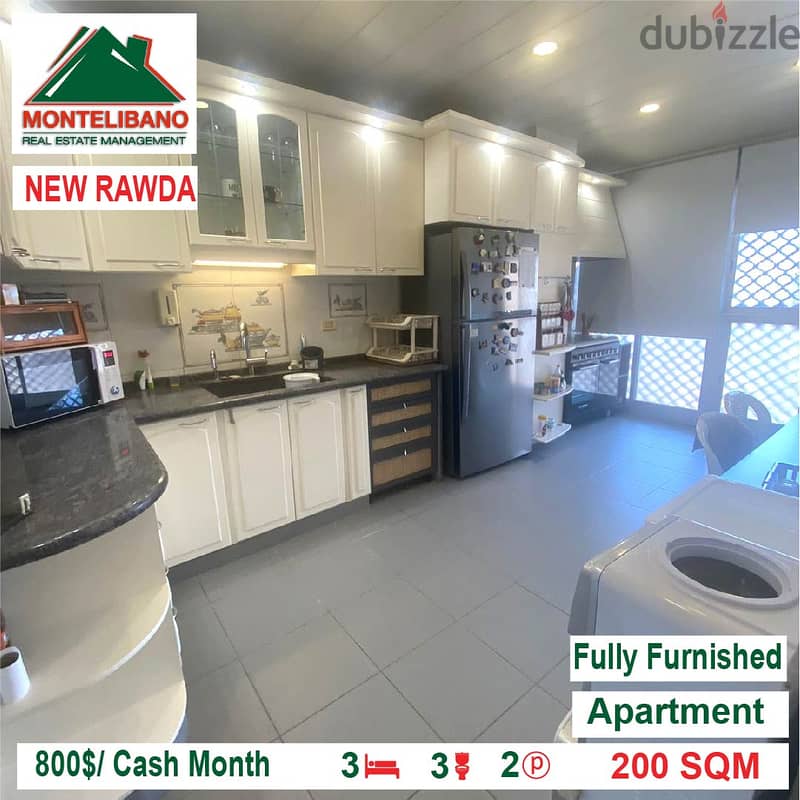 800$/Cash Month!!! Apartment for rent in New Rawda!!! 4
