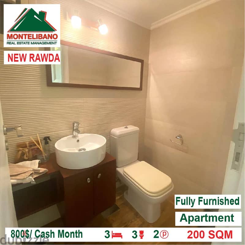 800$/Cash Month!!! Apartment for rent in New Rawda!!! 5