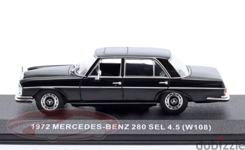 Mercedes 280SEL (Rocky IV) diecast car model 1;43. 2